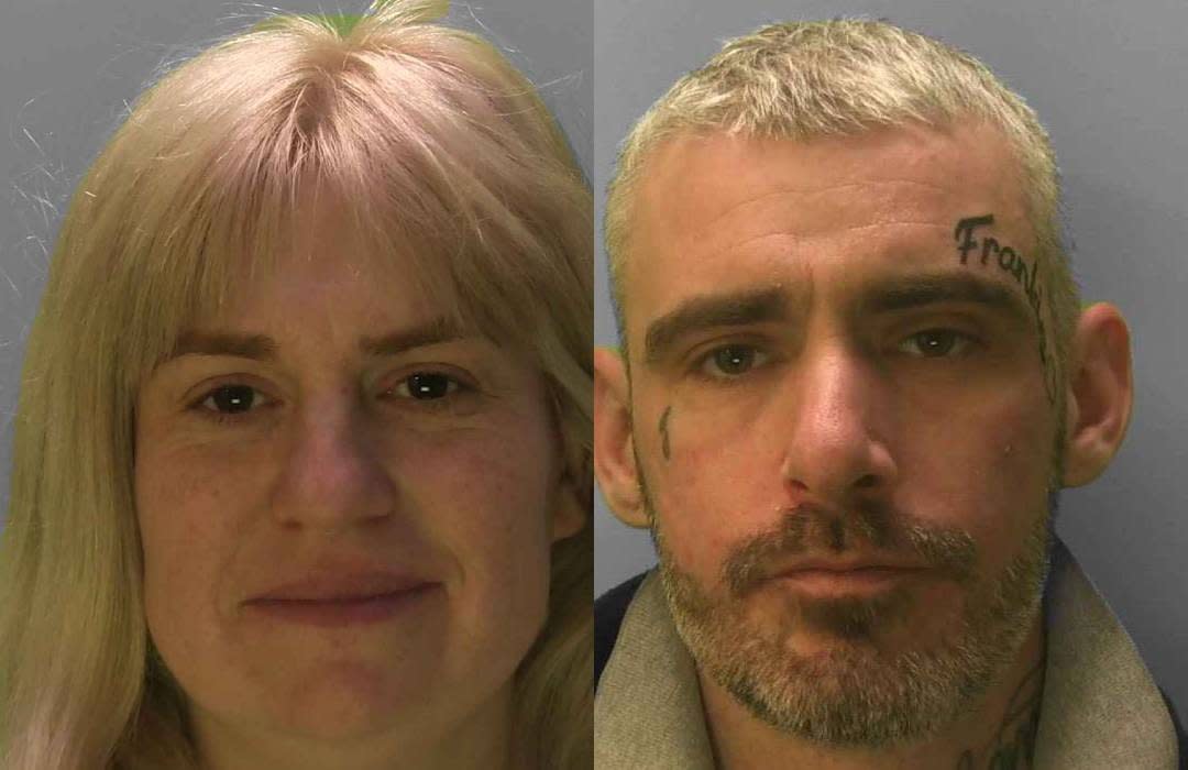 Christopher Bennett and Gemma Brogan were each sentenced to six year in prison having pleaded guilty to seven counts of child neglect. (Sussex Police)