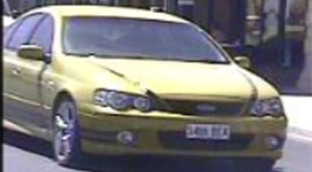 Anyone who sees this vehicle should not approach and call 000 immediately. Photo: South Australia Police