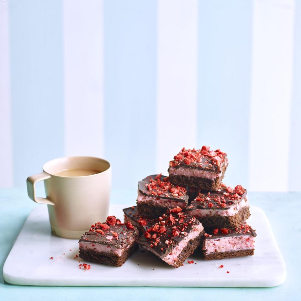 Strawberry Fluff Brownies