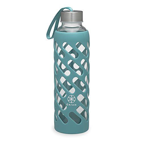 2) Gaiam Sure-Grip Glass Bottle with Silicone Sleeve