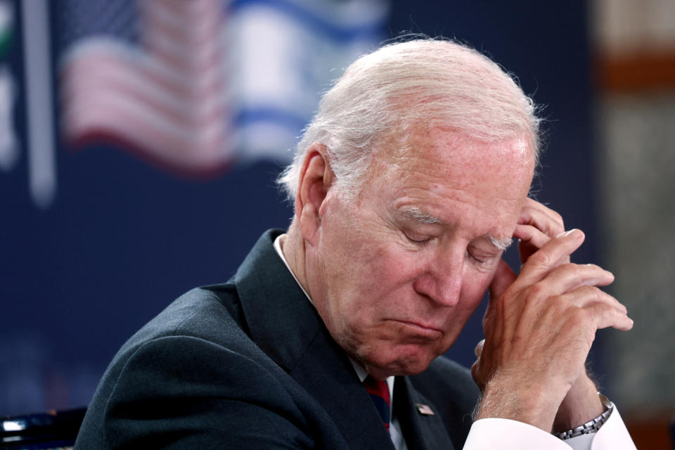 Le président américain Joe Biden assiste à la première réunion virtuelle du 