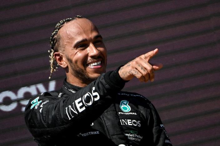 Lewis Hamilton drew significant backlash for the Christmas Day video (AFP via Getty Images)