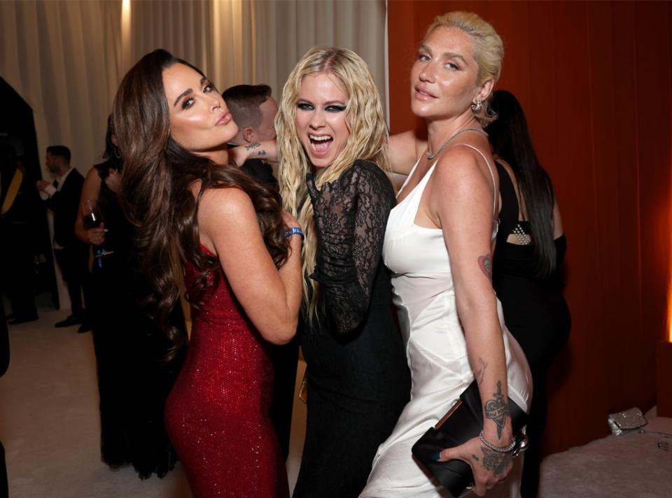 <p>Kyle Richards, Avril Lavigne, Kesha</p>