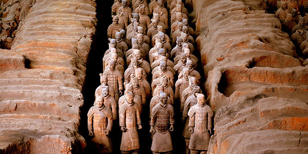 Xi’an is home to China’s mysterious and now infamous Terracotta Warriors, sculptures depicting the armies of Qin Shi Huang, the first Emperor of China. Despite being created over 2,000 years ago, it took until 1974 for the first of these armies to be discovered by local farmers. Forty years on and archaeologists are still uncovering new sculptures and secret chambers. The purpose of the lifesize warriors and their horses was to protect the emperor in his afterlife, and with the number of paranormal incidences recorded in the region, it seems the soldiers have taken their job very seriously.