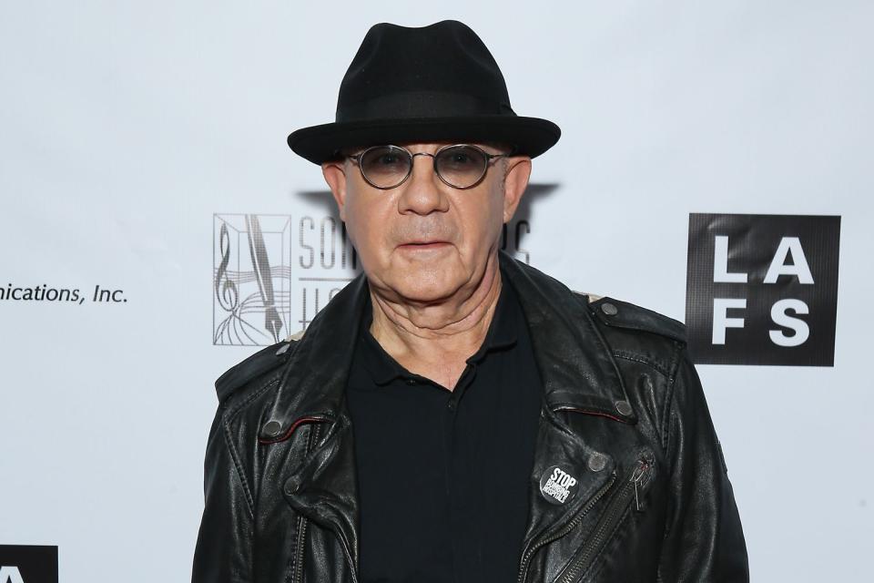 <p>Michael Tran/Getty</p> Bernie Taupin attends a reception in Hollywood in January 2020