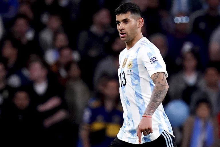 Argentina's Cristian Romero during the Finalissima 2022 match at Wembley Stadium, London. Picture date: Wednesday June 1, 2022. (Photo by John Walton/PA Images via Getty Images)