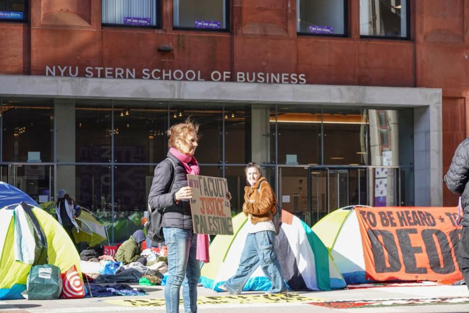 The NYU students are also calling on their school to divest from Israel and shut down its campus in Tel Aviv. LP Media