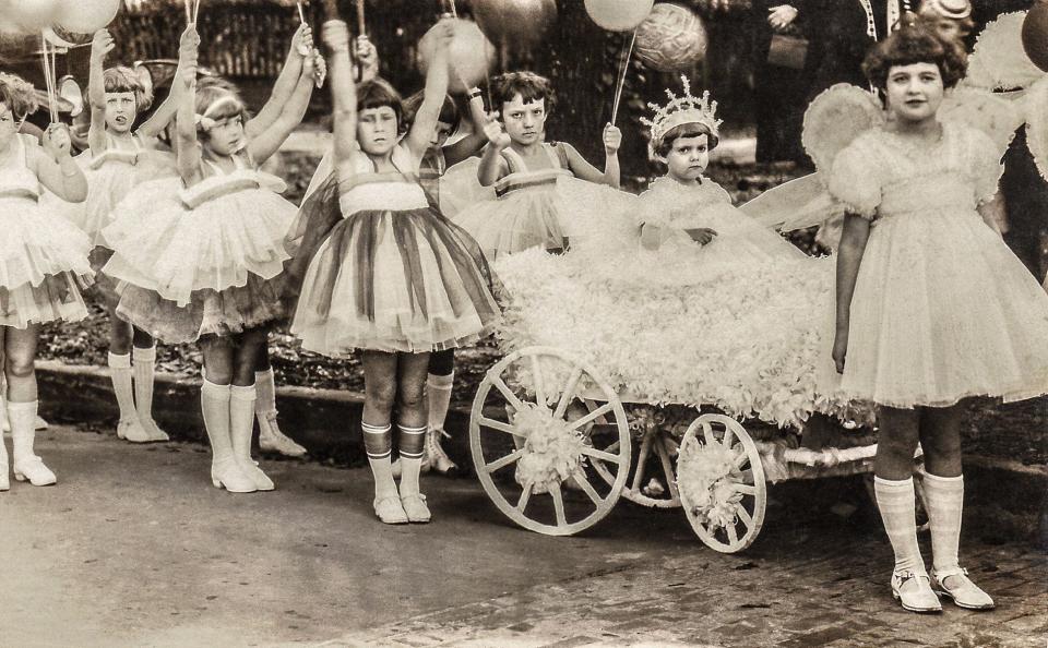 This photo from Tallahassee's 1924 bicentennial parade is one of the best quality images from the parade. The photo shows Theresa McNeill Turner, Queen of the Bubbles.