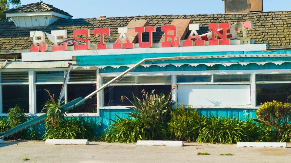 abandoned restaurant.