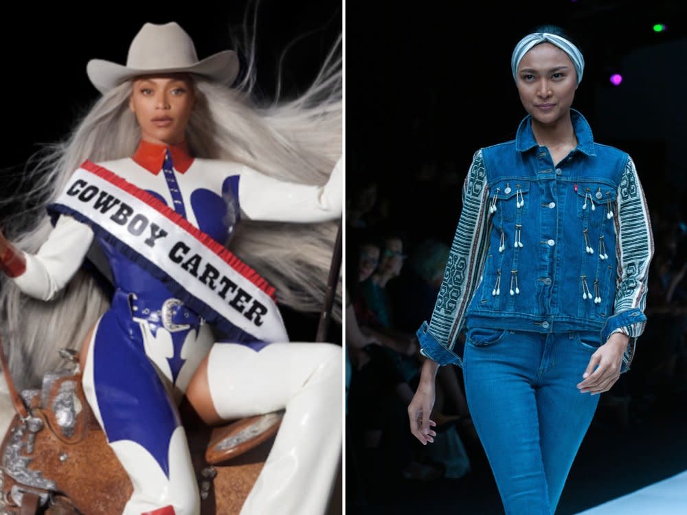 Beyoncés Country-Style hat bei vielen Fashionistas einen Hype auf die Jeans-Pieces von Levi's ausgelöst. (Bild: Wisnu Gareng/Shutterstock.com / Sony Music)