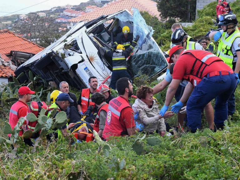 Madeira bus crash: Twenty-nine dead after tourist coach overturns on Portuguese island