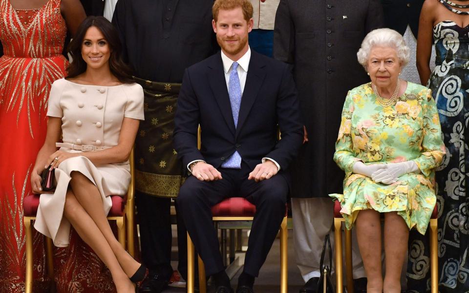 The Duchess said the Queen was "lovely" to her - AFP