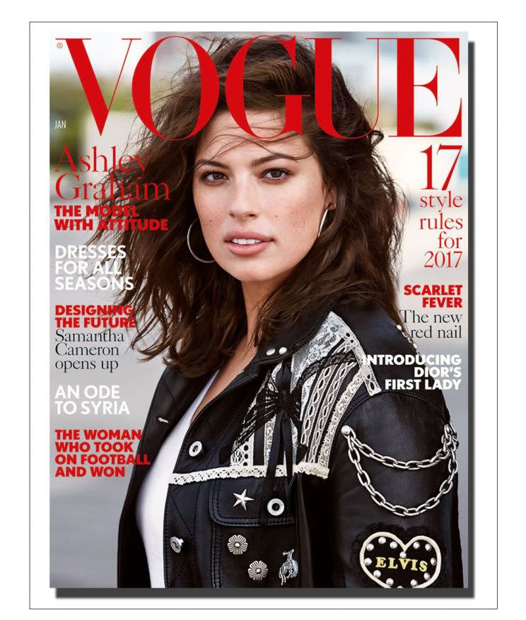 Ashley Graham has landed her first Vogue cover. (Photo: Vogue)