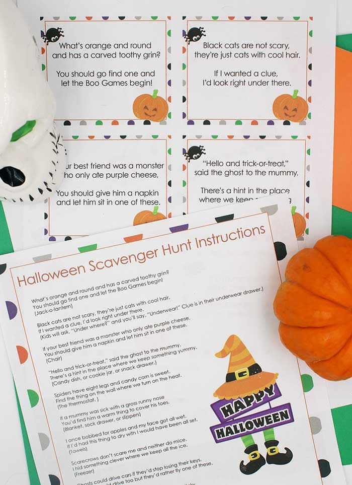 Make a Halloween Scavenger Hunt