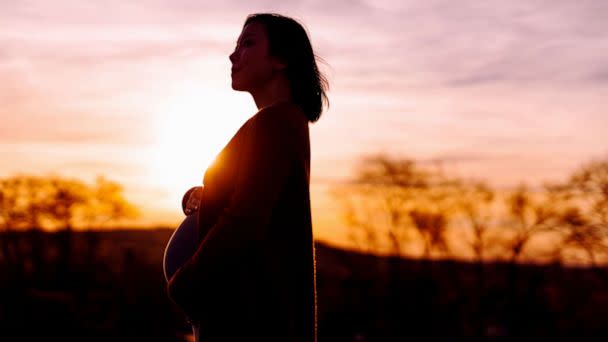 PHOTO: A pregnant woman is shown in silhouette in an undated stock image. (STOCK PHOTO/Oscar Wong/Getty Images)