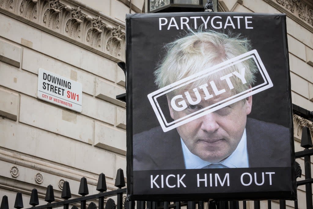 A No 10 source denied that Mr Johnson had ‘instigated’ the leaving drinks event during England’s second lockdown (Getty Images)