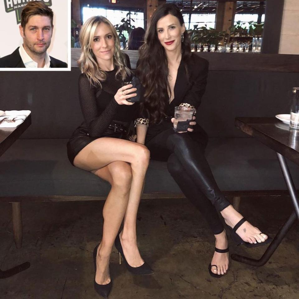 Kristin Cavallari (left) and Kelly Henderson (inset: Jay Cutler) | Kelly Henderson/ Instagram; Jared C. Tilton/Getty