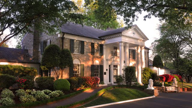 <p>Courtesy of Elvis Presley's Graceland</p> The exterior of Elvis Presley's Graceland.