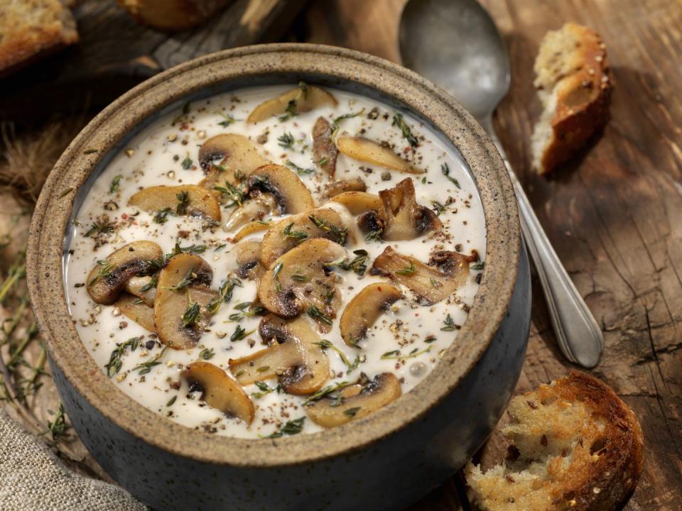 oven roasted mushroom soup