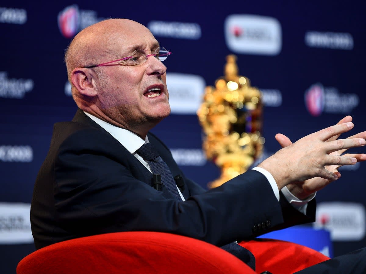 Bernard Laporte was previously vice-chair of World Rugby  (AFP via Getty Images)