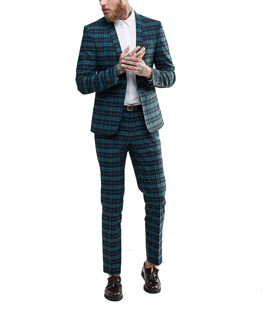 ASOS Skinny Suit in Plaid Check