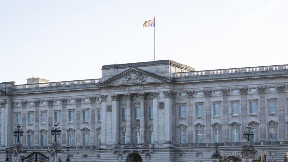 The Royal Standard flies above Buckingham Palace, London, as Queen Elizabeth II returned to central London despite the coronavirus outbreak.