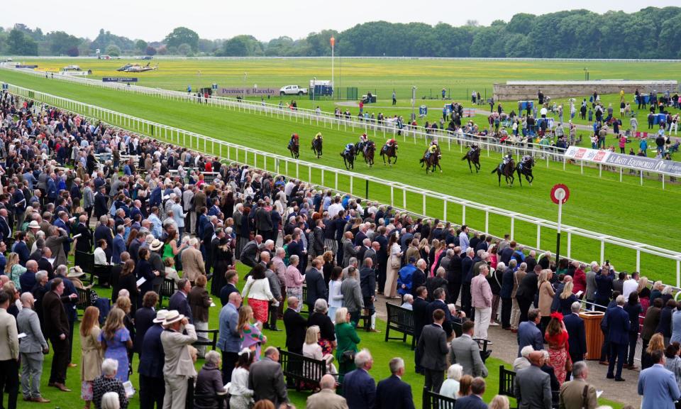 <span>Racegoers at York for the Dante Festival last month.</span><span>Photograph: Mike Egerton/PA</span>