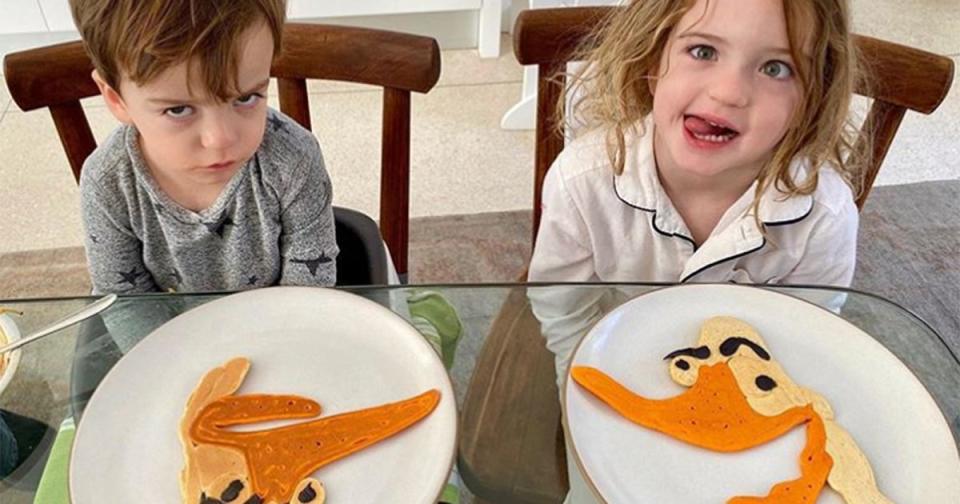 Breakfast of Champions! See All the Adorable Pancake Art Jimmy Kimmel Has Created for His Kids