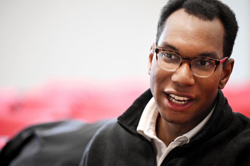 University of Utah student Keimon Dixson, the national committeeman of Utah’s chapter of Young Republicans, talks politics and his life as a young black man during an interview at the University of Utah on Friday, Feb. 16, 2024. | Scott G Winterton, Deseret News