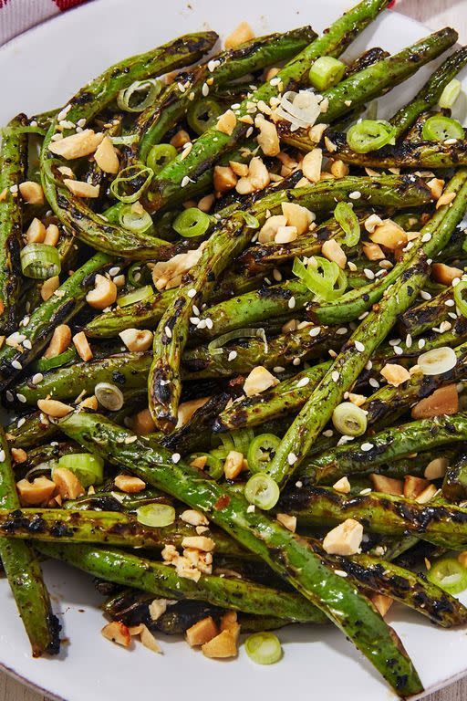 grilled green beans