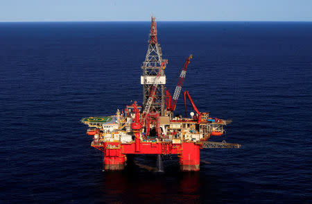 A general view of the Centenario deep-water oil platform in the Gulf of Mexico off the coast of Veracruz, Mexico January 17, 2014. REUTERS/Henry Romero