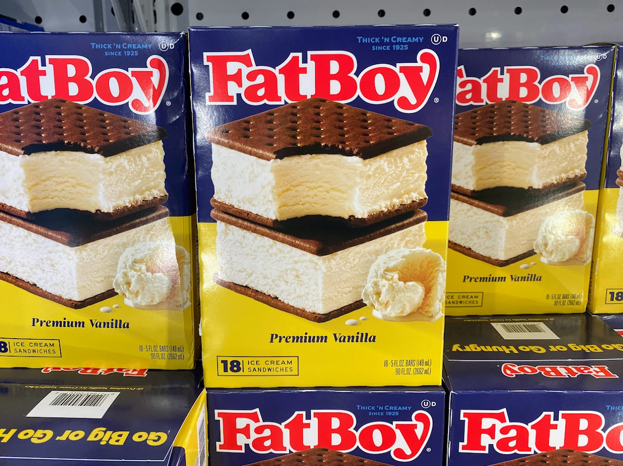 Fat Boy ice cream sandwiches