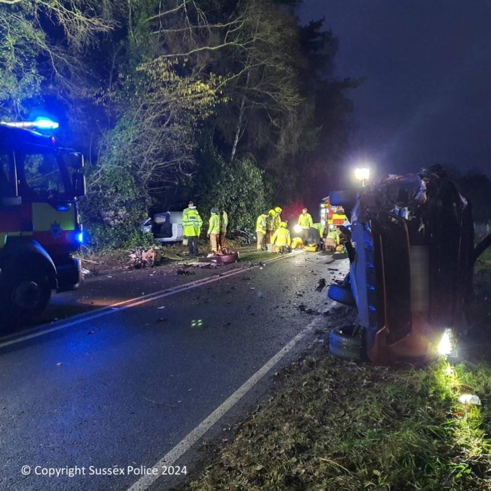 The Argus: The scene of the crash on the A21