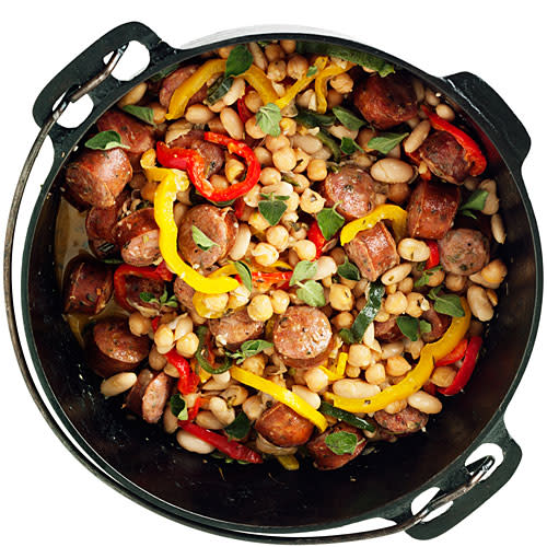 Sausage and Bean Dutch-Oven Stew