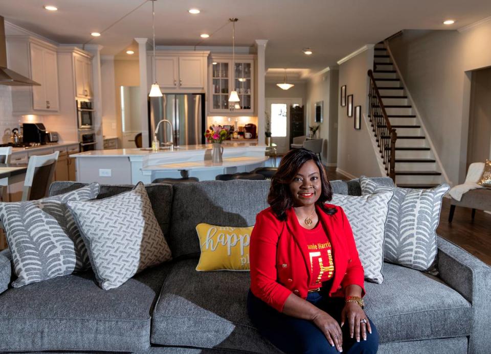 Tammie Harris is photographed at her home in Durham, N.C. on Tuesday, May 9, 2023. Harris, a real estate broker, recently moved into her seventh home. Kaitlin McKeown/kmckeown@newsobserver.com