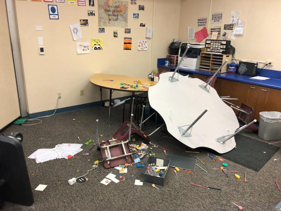 Vandals broke into Maple School of Innovation on Monday, March 25, 2024 and caused significant damage.