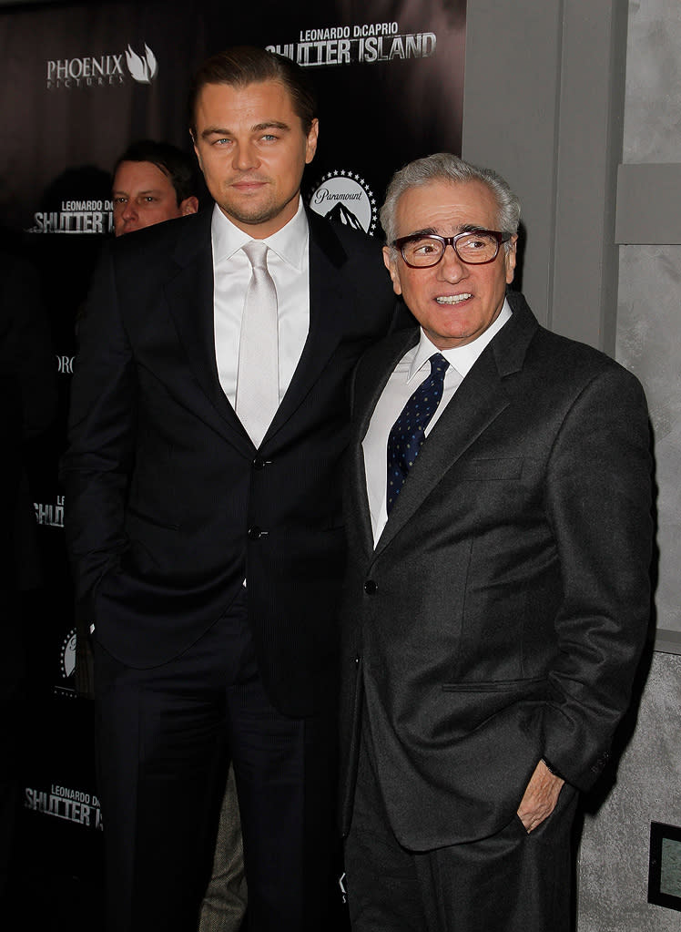 Shutter Island 2010 NY Premiere Martin Scorsese Leonardo DiCaprio