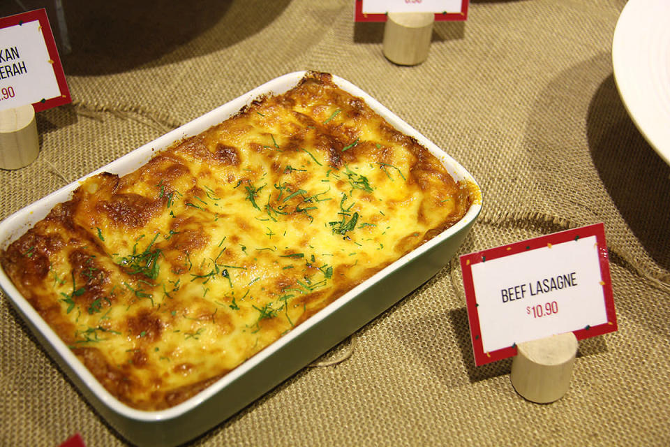 Beef lasagne