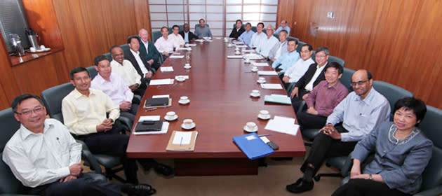 The last Cabinet meeting for Minister Mentor Lee Kuan Yew. (PMO photo)