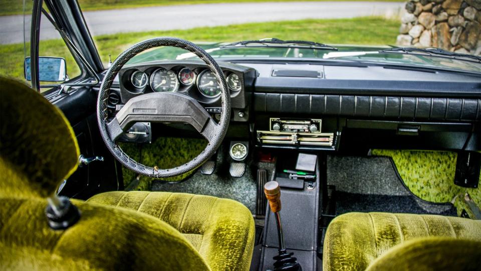 the interior of a car