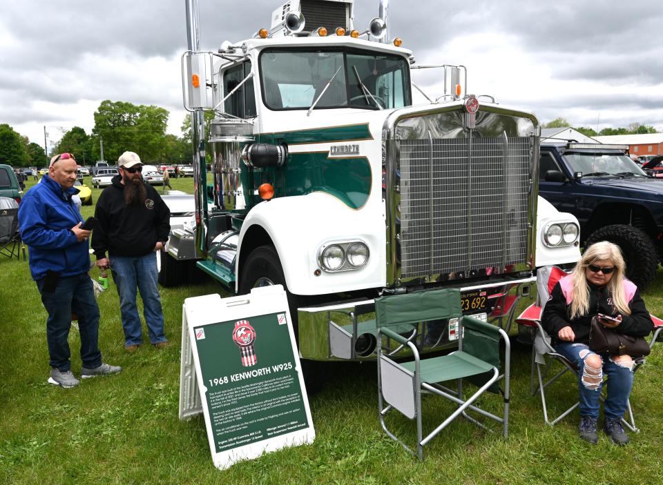 Brian Oetting of Indiana restored this 1968 Kenworth semi. The truck driver in the ball cap loved trucks since he was a little boy.
