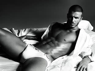 David Beckham flaunts ridiculous bulge in new H&M underwear advert