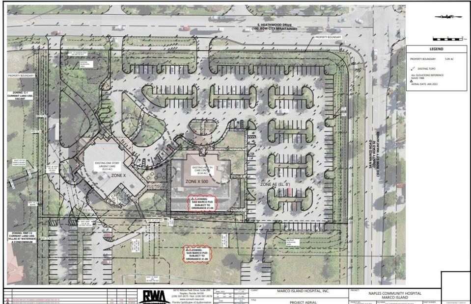 The site plan for a new urgent care facility and hospital campus redevelopment on Marco Island was approved by the city's Planning Board Oct. 6. The NCH facility will replace an existing urgent care the company owns on Bald Eagle drive.