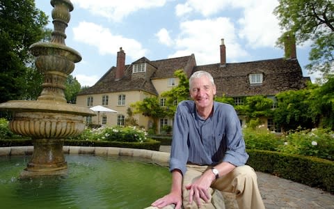 Sir James Dyson at his Wiltshire home: he is now one of the UK's largest landowners - Credit: Andrew Crowley