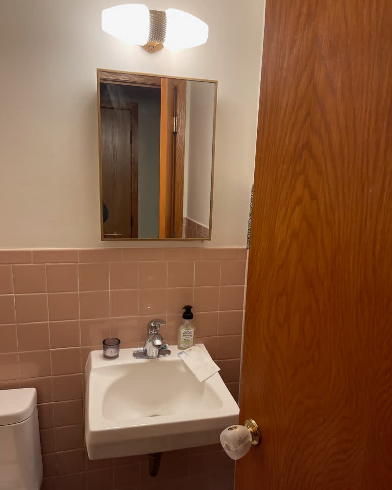 Bathroom before renovation.