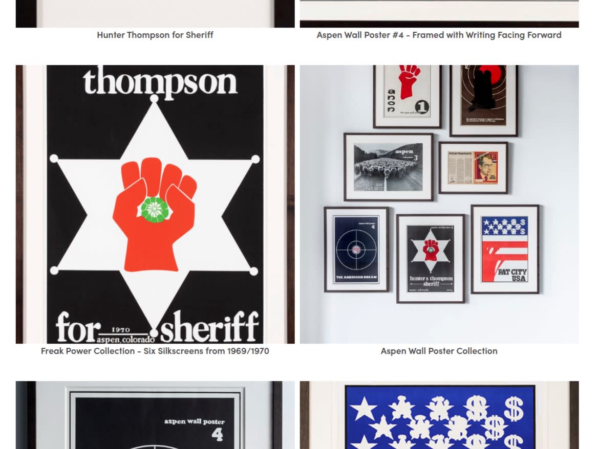 Some of Tom Benton’s campaign posters for the good Doctor.