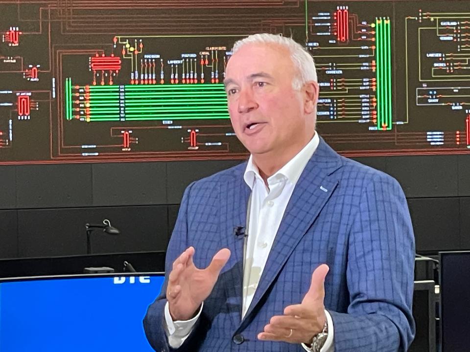 Jerry Norcia, president and CEO of DTE Energy, inside the company’s Electrical Systems Operations Center in Detroit.