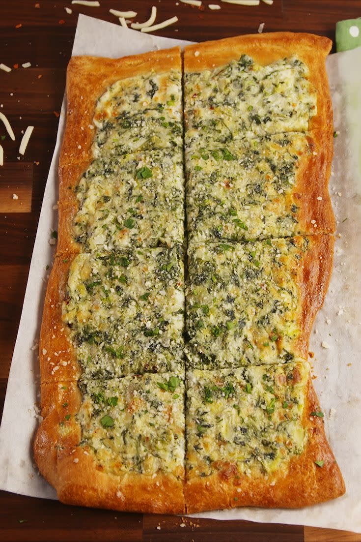 Spinach Artichoke Flatbread