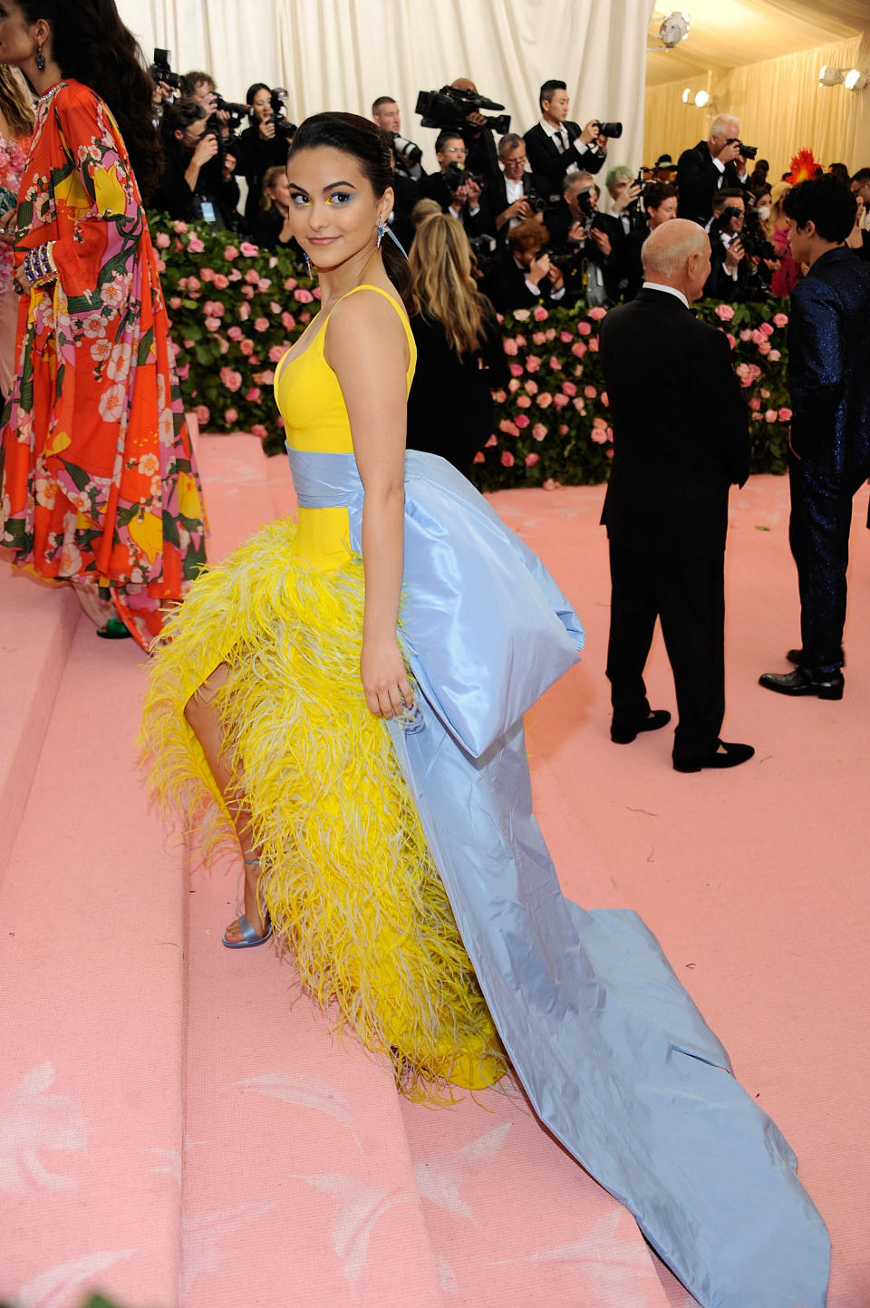 Camila Mendes arrives at the Met Gala on May 6, 2019