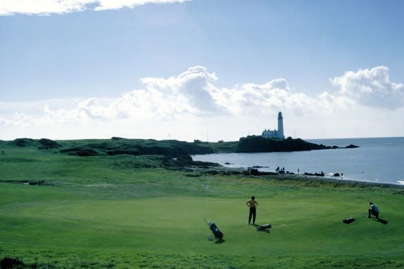 The Westin Turnberry Resort along the coastline of Turnberry in Strathclyde.